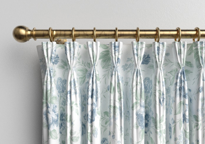 Shabby Chic by Rachel Ashwell Romantic Rose, Blue - Made to Measure Curtains - Image 11